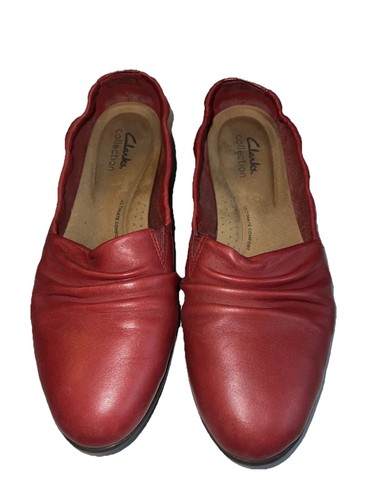 Clarks ballerine slip on donna Jenette Ruby rosso taglia 8 5M