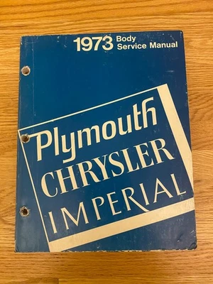 Plymouth Chrysler Imperial 1973 carrocería manual de servicio 81-070-3150 reparación de auto Foto 1 de 4