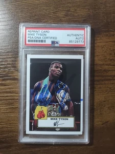 Mike Tyson Reprint Karte Auto PSA/DNA Authentic - Bild 1 von 2