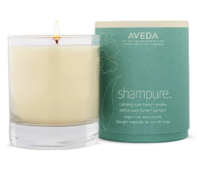 Vela de aroma de fumaça pura calmante cera de soja vegana Aveda Shampure 8,1 oz - Imagem 1 de 4