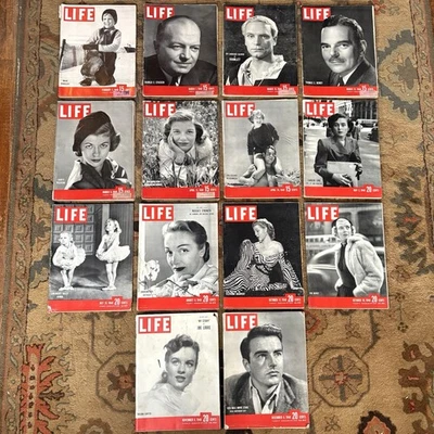 1948 Life Magazine Vintage Lot 14 Issues 1940’s WWII-Era Ads WW2 March October - Image 1 of 4