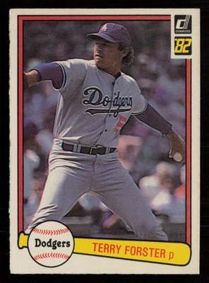 Terry Forster 1982 Donruss #362 Los Angeles Dodgers Baseball Card - Image 1 of 2