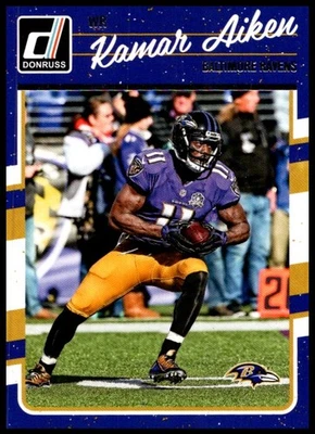 2016 Kamar Aiken Panini Donruss Football #24 Baltimore Ravens - Image 1 of 2