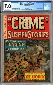 CRIME SUSPENSTORIES #15 CGC 7.0 OFF-WHITE PAGES EC COMICS 1953 - Picture 1 of 2