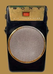 Vintage Sony 6 Transistor AM Radio – Working 1960s Pocket Radio with Gold Grill - Picture 1 of 5