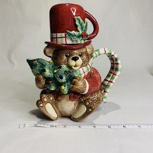 Fitz & Floyd Snack Therapy Bear Cocoa Set/Tea For One - Picture 1 of 10
