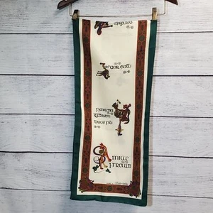 Texture Synthetic Long Scarf The Book of Kells 12x53 Irish Gaelic Celtic - Picture 1 of 4