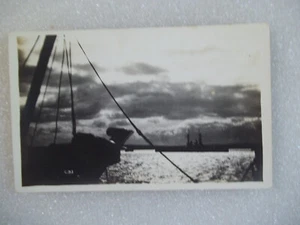 USS NAVY BATTLESHIPS EVENING  AT SEA.PHOTO POSTCARD,#C31 - Picture 1 of 3