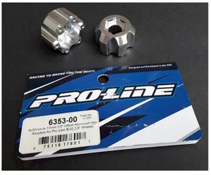 Pro-Line 6353-00 8x32 to 17mm 1/2" Offset Aluminum Hex Adapters 8x32 3.8" Wheels - Picture 1 of 1
