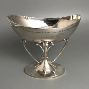 Art Nouveau Style Solid Silver Bowl Goldsmiths London 1906 349g BAZX - Picture 1 of 7