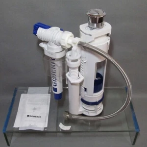Geberit toilet hose fill valve 1/2" female screw back rear inlet and flush valve - Picture 1 of 14