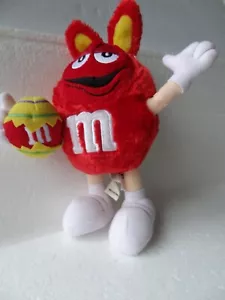 M&M Vintage 2003 Mini Ostern saisonal Plüschtier rote Puppe 10 Zoll - Bild 1 von 6