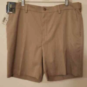 Pantalones cortos de rendimiento caqui Roundtree & Yorke nuevos con etiquetas 40 - Imagen 1 de 8