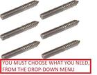2 To 100 - M6,M8,M10 X L-40,50,60,80Mm - Double Ended Dowel Wood To Metal Screws
