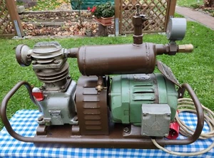 Kompressor, Verdichter DDR gebraucht VEB Berliner Bremsenwerk Baujahr 1957,380V  - Bild 1 von 12