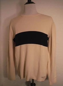 Classic Ralph Lauren Polo Jean Co.Men's White & Blue Sweater Mens Large Japan - Picture 1 of 9
