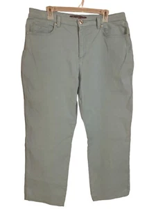 Pantalones de mezclilla Gloria Vanderbilt Aqua Sky Amanda pierna cónica para mujer talla 16 cortos cómodos - Imagen 1 de 19