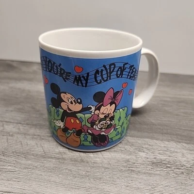 Mickey Mouse y Minnie Mouse 1987 Disney You're My Cup Of Tea Foto 1 de 4