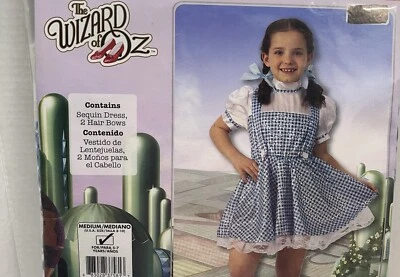 Halloween Dorothy Mago U Oz Vestido Y Lazos Para el Cabello Conjunto Foto 1 de 4
