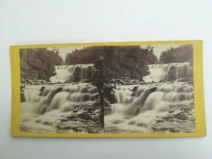 1860 Stereoview FALLS WALLENPAUPACK WAYNE COUNTY PENNSYLVANIA E & H T ANTHONY - Imagen 1 de 3