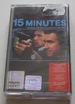 15 MINUTES OST (MOBY, THE PRODIGY, GUS GUS) *RARE BULGARIAN CASSETTE TAPE* - Image 1 of 2