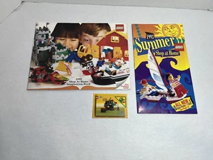 Lot of 2 Lego Vintage Catalogs and 1 Collector Lego System Trading Card - Picture 1 of 12