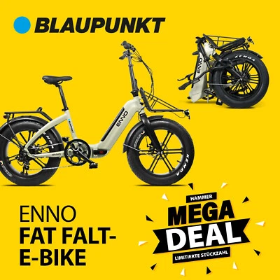 Blaupunkt ENNO 20 Zoll, Fat-Cargo Bike, Versandrückläufer, unbenutzt wie neu