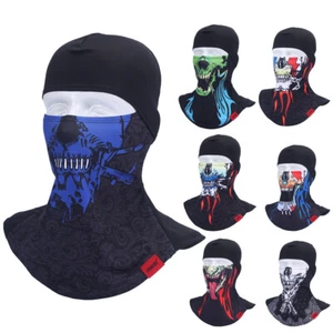 Máscara facial completa táctica calavera pasamontañas fantasma esqueleto anti-UV capucha para motocicleta - Imagen 1 de 39