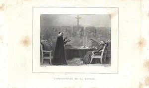 Stampa antica HISTOIRE DE FRANCE L'ARCHEVECHE ET LA BOURSE 1839 Antique Print - Picture 1 of 1