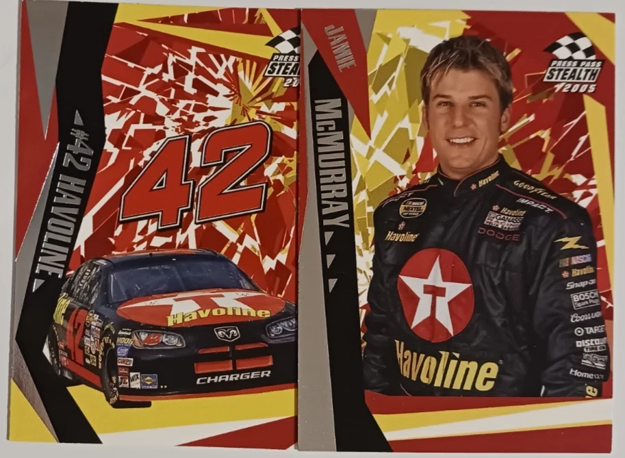 Jamie McMurray - 2 Cards - 2005 Press Pass Stealth - Cards #3 and #6 - Image 1 of 1
