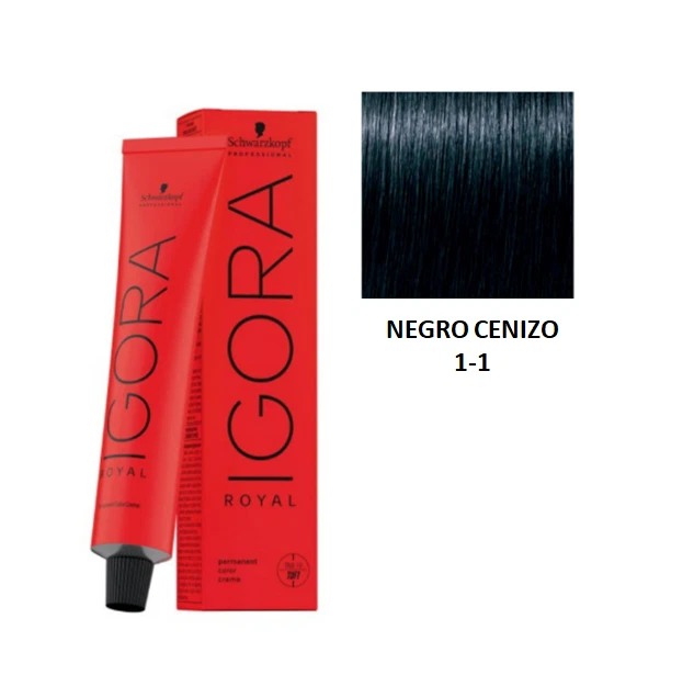 Negro Ceniza TONO 1-1 - Igora Royal SchwarzkopF - Imagen 1 de 1
