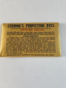 Vintage Cushing’s Perfection Dyes Aqualon Yellow - Bild 1 von 2