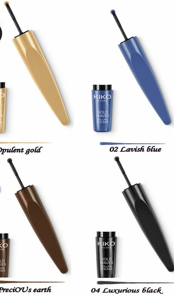 KIKO Milano 'Gold Waves' Waterproof Rolling Eyeliner Select Colour Eye Liner  - Image 1 of 1