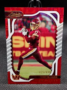 2022 Absolute Red Squares #ed /499 - Terry McLaurin #95 Washington Commanders - Picture 1 of 2