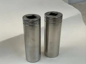 BLACKHAWK 2pc 1/2 Drive 12pt SAE Sockets, 40326 13/16in & 40328 7/8in., USA Made - Picture 1 of 8