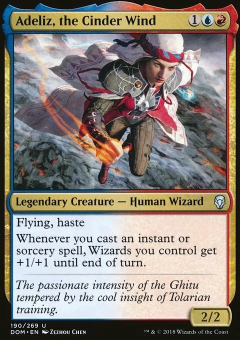 Magic the Gathering MTG Adeliz, the Cinder Wind (190) Dominaria   LP - Image 1 of 1