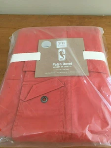 Pottery Barn Teen solid ORANGE Duvet TWIN dorm - Picture 1 of 3