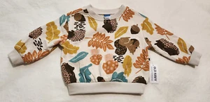 NWT Old Navy Woodland Print Sweatshirt 6-12 Months Baby Boy Girl Unisex - Picture 1 of 1