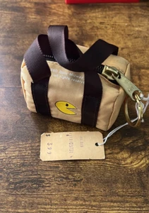 Vintage 1980 Pacman MINI Zippered Duffle Bag Keychain/Keyring - Picture 1 of 5