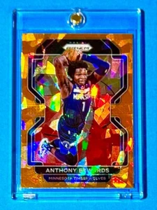Anthony Edwards RARE ORANGE CRACKED ICE PRIZM WOLVES INVESTMENT CARD - MINT! - Picture 1 of 6