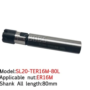 Portabrocas de pinza flotante SL20-TER16M-80L ER16M 80 mm vástago recto - Imagen 1 de 6