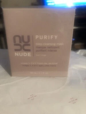 Auténtica máscara de limpieza profunda Nude Purify.  Nuevo con caja y envuelto. Foto 1 de 4