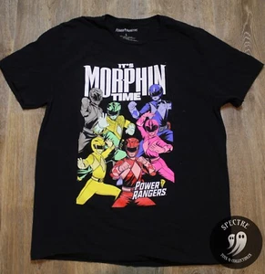 Camiseta Mighty Morphin Power Rangers negra gráfica - grande para hombre - Imagen 1 de 7