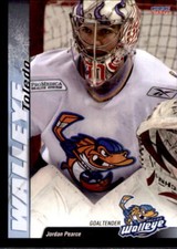 2010-11 Toledo Walleye #12 Jordan Pearce Anchorage Alaska AK Hockey Card