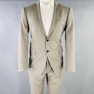 Traje JOHN VARVATOS Talla 40 Gris Tejido Lana Muesca Solapa Foto 1 de 4