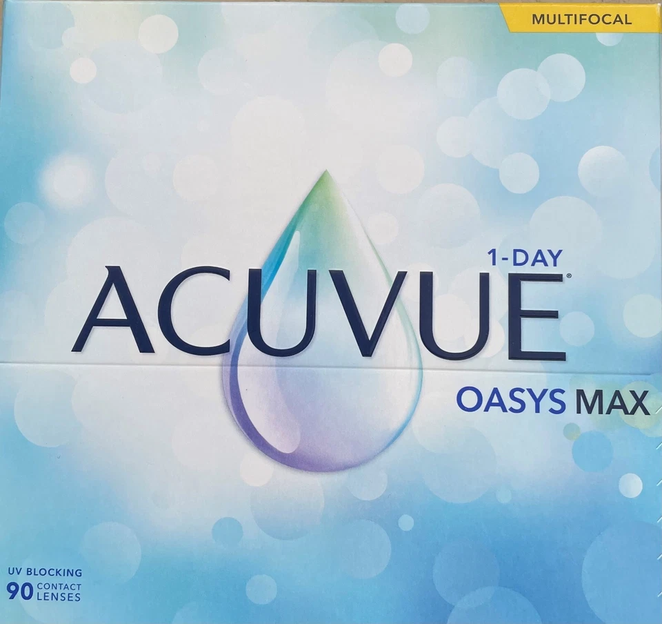 Acuvue Oasys Max 1-Day Multifocal/ -1.50 dpt, /Add.+1,75 Medium/ 90er/ 54,95€ - Bild 1 von 1