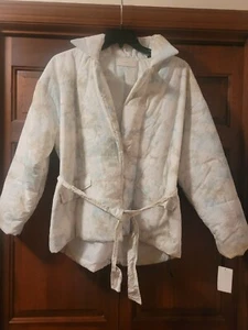 Blank NYC Perfect Day Jacket Belted Puffer Coat Women's Medium Watercolor NWT - Picture 1 of 5