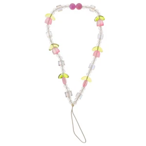 Pendentif décoration voiture fille téléphone chaîne lanière perles bracelet - Photo 1/12