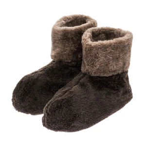 Braune DAMEN-HAUSSCHUHE AUS MERINOWOLLE (SCHOKOLADE) - Bild 1 von 4