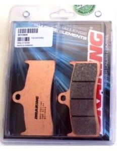 BRAKING 2 Pastiglie SINTERIZZATE per Pinza Freno NISSIN RACING 6 Pistoncini - Picture 1 of 3